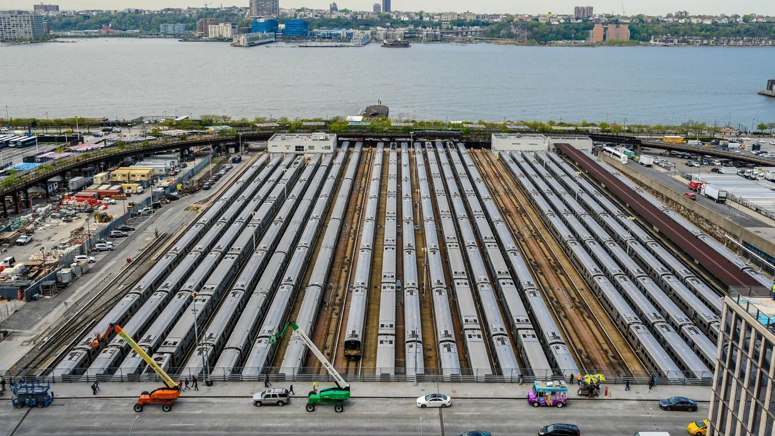 Undeveloped Western Rail Yard from Hudson Yards